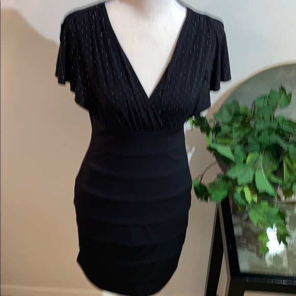 Black Ruffle Dress - Picture 3 of 8